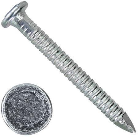 Гвозди ершеные с конической головкой 3,2х50 мм, оцинкованные, 1 кг - фото